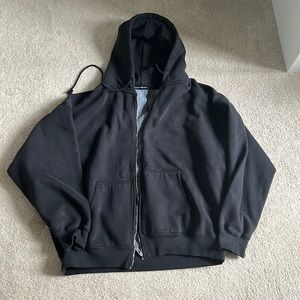 Brandy Melville Black Zip Up Hoodie